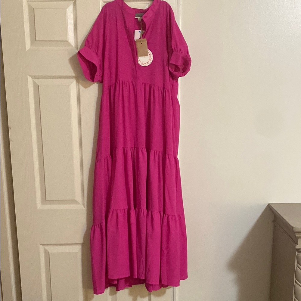 Charming Pink Maxi Dress